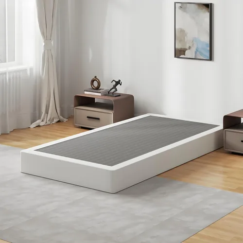 Snaye - Base de somier de 7 pulgadas para cama individual, base de colchón de metal para somier de 1500 libras, montaje sin herramientas, sin ruidos