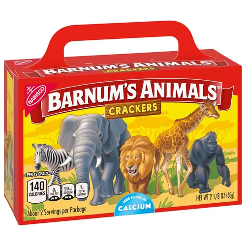 Miniatura 14 de BARNUM'S Galletas Originales de Animales, Aperitivos a Granel para Niños, 12 Cajas de 2.13 oz