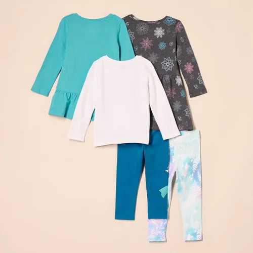 Miniatura 34 de Amazon Essentials Disney Marvel Star Wars Frozen Conjunto de ropa de mezcla y combinación de princesa para niñas y niños pequeños