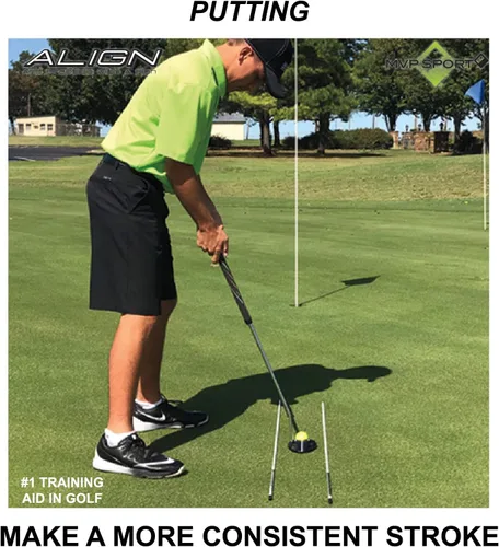 Miniatura 11 de MVP Sport Cañas de alineación de golf (MorodZ) Ayuda de entrenamiento Paquete de 2 (lima)