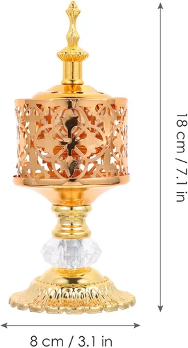 Miniatura 6 de SOIMISS Quemador de incienso de hierro de estilo europeo para decoración del hogar, bodas y festivales, accesorio de aromaterapia para purificar