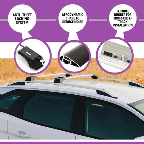Miniatura 4 de ERKUL Barras transversales para portaequipajes para Mercedes Benz GLB 2020-2026 Barras transversales de aluminio con bloqueo antirrobo para techo