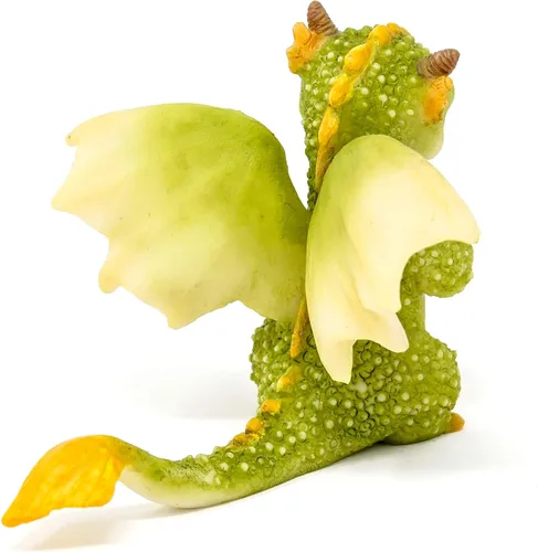Miniatura 2 de Top Collection Rex The Green Dragon - Mini figura coleccionable de fantasía (orbe de cristal)