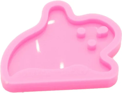 Miniatura 3 de Moldes de resina súper brillantes estilo fantasma de Halloween, molde de silicona epoxi para llavero con agujero, moldes de silicona para hacer