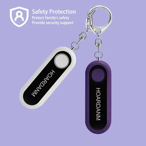 Miniatura 2 de Alarma personal para mujeres, niñas, alarma de seguridad personal simple, luz estroboscópica LED extra, llavero de autodefensa de seguridad, cuernos