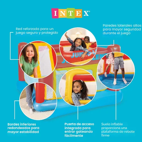 Miniatura 3 de Castillo inflable "Jump-o-lene" de Intex, 68 x 68 x 44 pulgadas, para las edades de 3 a 6