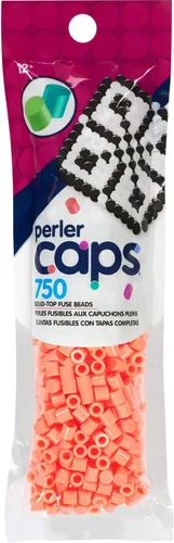 Miniatura 25 de Perler 80-16107 Solid-Top Cap Perler Beads, Bronceado, 750 piezas