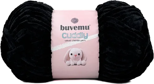 Miniatura 20 de Hilo de felpilla de terciopelo, súper suave y esponjoso, para tejer, hacer manualidades, color amigurumi, duradero para el desprendimiento, 3.53