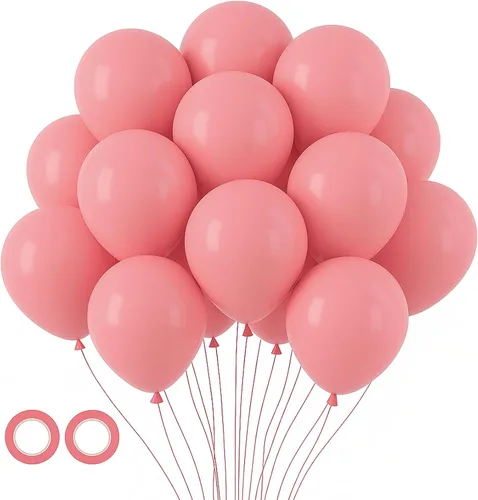 Miniatura 65 de Voircoloria - Globos azul bebé claro, paquete de 66 globos de 12 pulgadas de látex para fiestas para niños y niñas, para cumpleaños, baby shower, 16