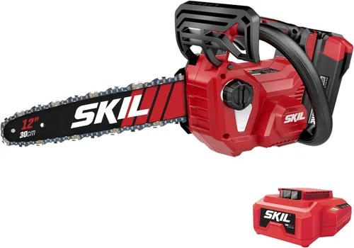 SKIL PWR CORE 40 Kit de motosierra sin escobillas de 40 V 12 pulgadas con mango superior que incluye batería de 2.0 Ah y cargador-TH1200C-11