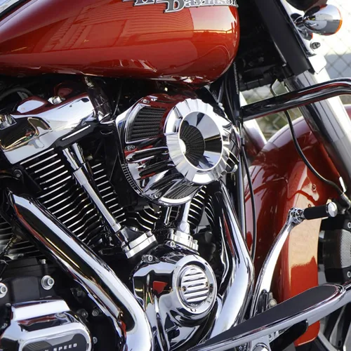 Miniatura 3 de Para filtro limpiador de aire Harley Touring Street Glide Road King Electra Tri Trike Dyna Sportster XL 883 1200 Softail toma de aire