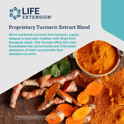 Miniatura 3 de Life Extension Extracto de cúrcuma Curcumin Elite, 90 cápsulas vegetales