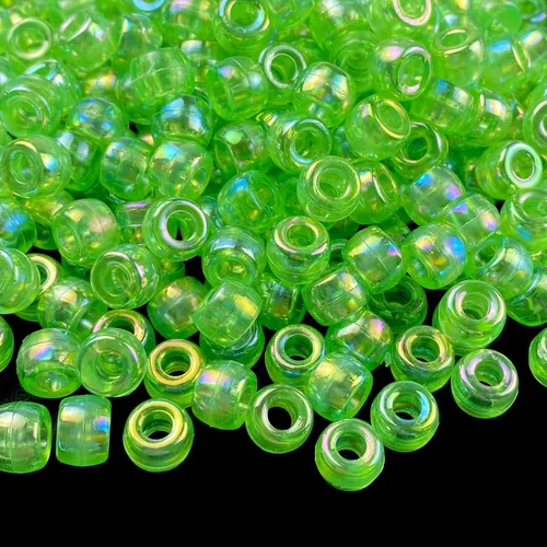 Miniatura 7 de 300 Piezas Cuentas de Pony Colores AB Cuentas Espaciadoras Acrílicas para Manualidades DIY Trenzas Pulsera Fabricación de Joyas