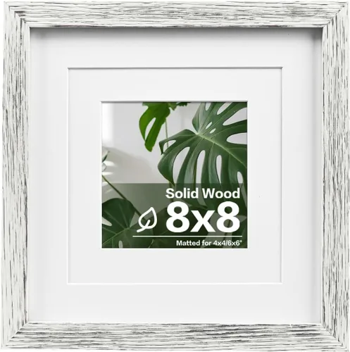 Miniatura 136 de Egofine - Portarretratos de 4 x 6 pulgadas, de madera maciza con plexiglás, para fotos de 3.5 x 5 con paspartú o de 4 x 6 sin paspartú, para colocar