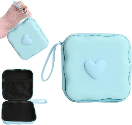 Miniatura 14 de Funda de almacenamiento para cargador, diseño de ondas, protector de cargador de viaje, organizador de cables para auriculares, caja