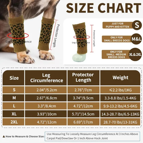 Miniatura 4 de ROZKITCH Manga de compresión para perro, 2 piezas de pierna delantera y 2 rodillas de pierna trasera, envoltura para codo de perro, protector
