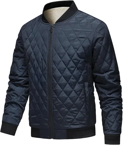 Miniatura 6 de Chaquetas bomber acolchadas con diamantes para otoño e invierno, abrigo ligero con forro polar cálido acolchado para exteriores