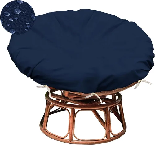 Miniatura 8 de Sqodok Papasan - Fundas de cojín de 50 pulgadas de tela de pana para interiores, lavables a máquina, con cremallera y correas