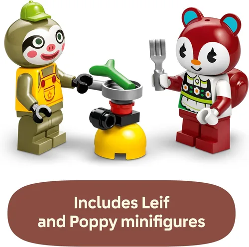Miniatura 5 de LEGO Animal Crossing La caravana de Leif y la tienda de jardín - Juguete de construcción - Regalo para cumpleaños - Figura de juguete y juego