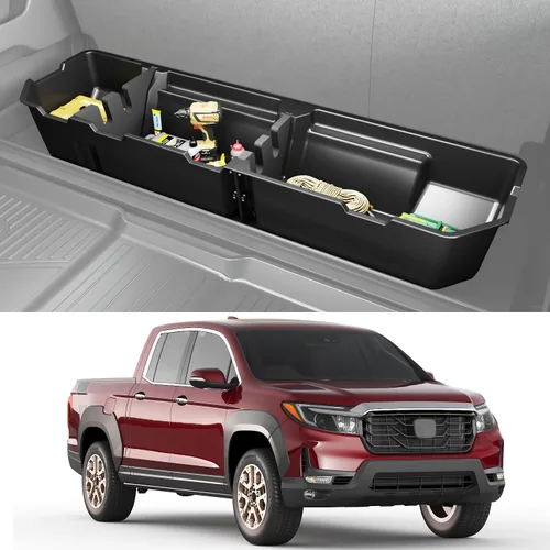 Miniatura 11 de KINGGERI Cajas de almacenamiento para debajo del asiento compatibles con Ford F-150 F150 SuperCrew Cab 2015-2026, Ford F-250 F-350 F-450 F-550 Super