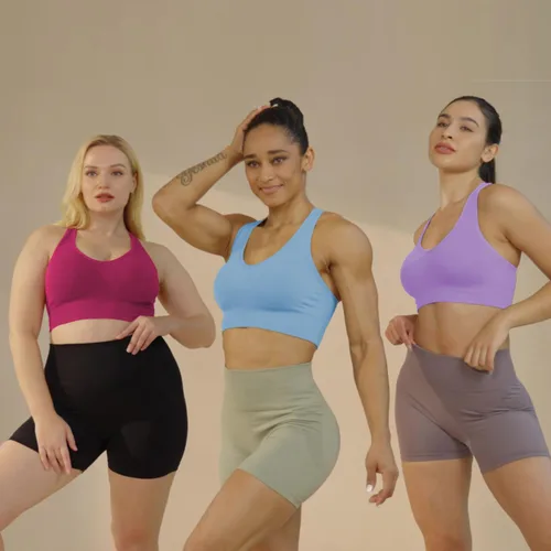 Miniatura 2 de Evercute - Brasier deportivo para mujer, con relleno, tirantes cruzados y sin costuras, brasier de soporte medio para alto impacto, ideal para yoga