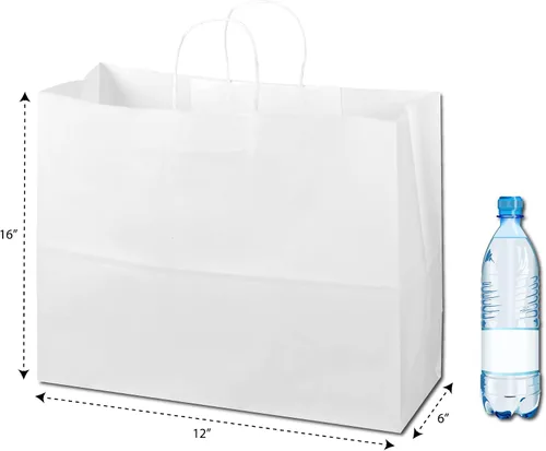 Miniatura 2 de Flexicore Packaging - Bolsas de papel kraft impresas personalizadas (16 x 6 x 12 pulgadas, 50)