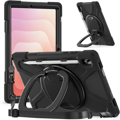 Miniatura 97 de 360 Rotation Case for Galaxy Tab ActivePro/Tab Active4 Pro/Active 5 Pro 10.1" Sturdy Cover Rotate Ring Stand Shoulder Carrying Strap Hand Strap