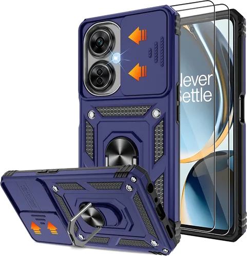 Miniatura 14 de Gritup Funda compatible con OnePlus Nord N30 5G con cubierta deslizante para cámara y protector de pantalla (paquete de 2), soporte de anillo Negro