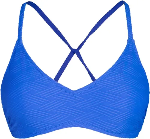 Miniatura 5 de CUPSHE - Parte superior de bikini para mujer; traje de baño superior con diseño cruzado, tirantes delgados y escote en V