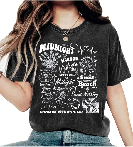 Camiseta de concierto de campo para mujer, camiseta para amantes de la música, camisetas gráficas de música vintage, camisetas de regalo para