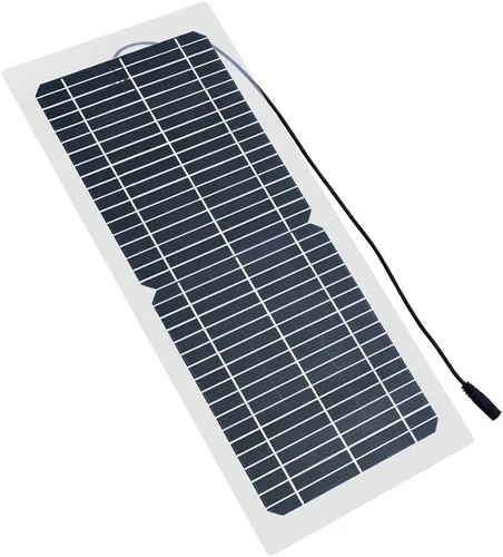 Miniatura 3 de XINPUGUNAG Kit de panel solar de 18 V 10 W, cargador de batería semi-flexible de célula monocristalina DIY módulo conector DC 12 V 5 V USB