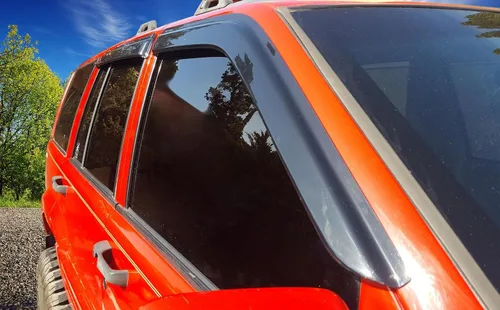 Miniatura 6 de IKON MOTORSPORTS, 1994 1995 1996 1997 - Visera de ventana compatible con Jeep Grand Cherokee 1993-1998, estilo delgado, acrílico, tintado