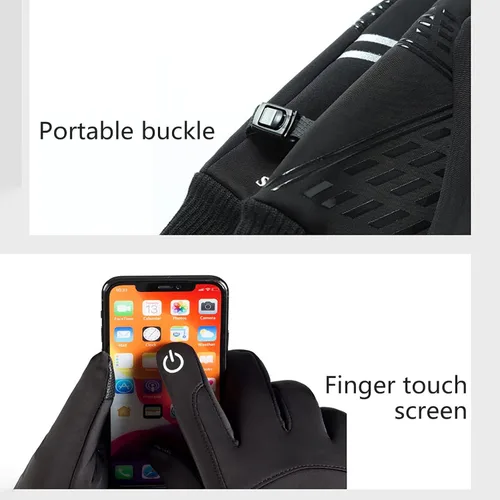 Miniatura 7 de Guantes de esquí y nieve Guantes de snowboard de invierno para hombres y mujeres para clima frío, dedos táctiles, guantes de esquí de nieve
