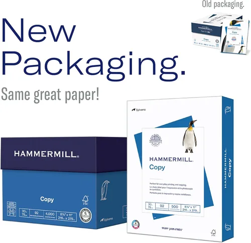 Miniatura 5 de Hammermill - Papel para impresora y copias (20 libras), de 8.5 x 11 pulgadas (1 resma de 500 hojas)