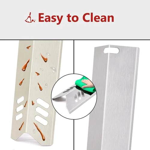 Miniatura 6 de Protectores térmicos de repuesto para parrilla de 15 pulgadas Dyna-Glo DGF493BNP, DGF510SBP, juego de 4 placas térmicas para parrilla de patio 4pcs