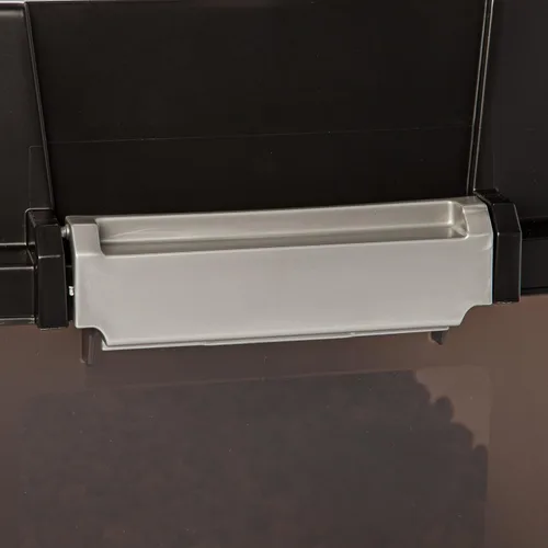 Miniatura 6 de Iris hermético Elevado alimentador de almacenamiento con 2 tazones de acero inoxidable., L, Negro