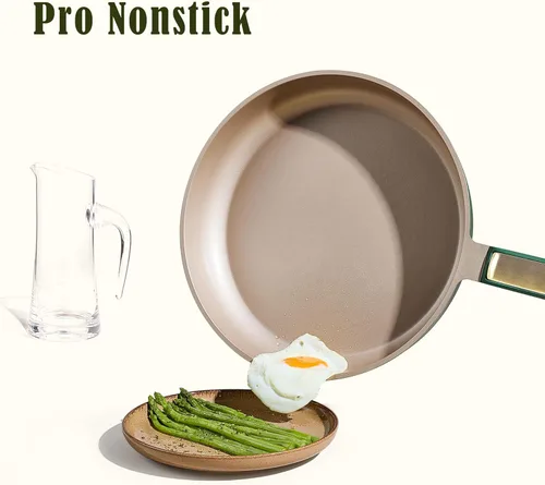 Miniatura 2 de CAROTE 9.5'' y 11'' Sartenes para Freír Antiadherentes, Sartén para Saltear, Sartén Antiadherente para Huevos, Sartenes para Tortillas, Saludables