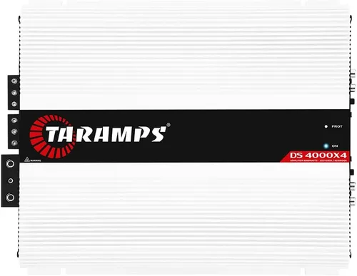 Taramps DS 4000 x 4 2 Ohmios 4000 vatios RMS 4 canales Clase D Amplificador de rango completo con entrada RCA/alto nivel Crossover paso alto/bajo