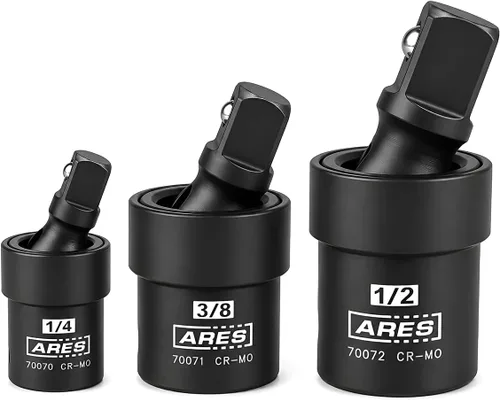 Miniatura 13 de ARES 70070-1/4-inch Drive Impact Universal Joint - Cromo Moly Flexible U-Joint Zócalo Acceso a sujetadores difíciles de alcanzar y cumple