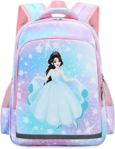Miniatura 8 de YCBB Juego de mochilas escolares para niñas, Galaxy Princess, Mochilas de viaje