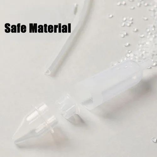Miniatura 5 de PandaEar Aspirador nasal para bebés, limpiador de nariz, removedor de moco manual con punta de silicona suave para bebés, reutilizable, fácil de usar