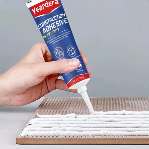 Miniatura 7 de Yeardera Adhesivo de construcción resistente, tubo de compresión de 7.4 onzas de pegamento de cemento, pegamento de construcción versátil