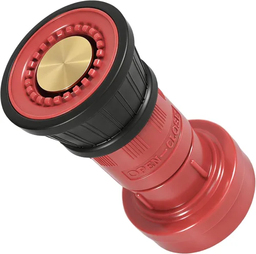 Miniatura 10 de Boquilla de manguera de fuego NST/NH de 1-1/2 pulgadas, boquilla de niebla de flujo constante termoplástico con chorro de pulverización ajustable