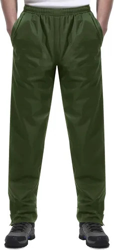 iCreek Pantalones de lluvia para hombre, impermeables, resistentes al viento, ligeros, para senderismo, trabajo, lluvia, al aire libre, para golf,