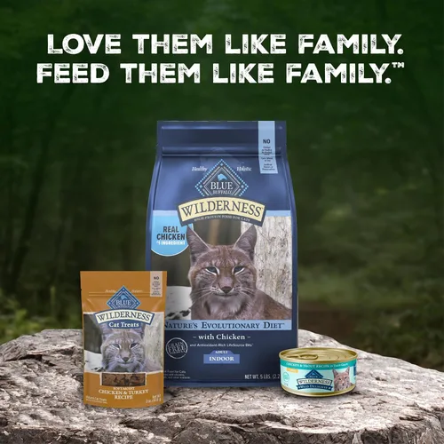 Miniatura 9 de Blue Buffalo Wilderness - Alimento húmedo para gatos adultos con pollo y trucha, 5.5 onzas, caja de 24