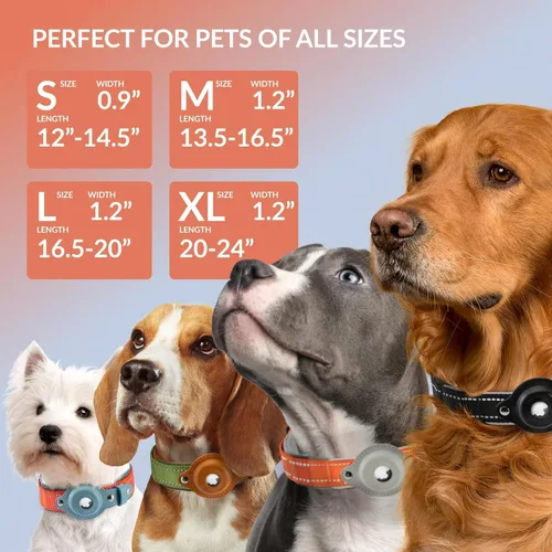 Miniatura 2 de CollarDirect Airtag - Collar de perro reflectante de nailon y neopreno para Apple Air Tag para perros grandes, medianos y pequeños