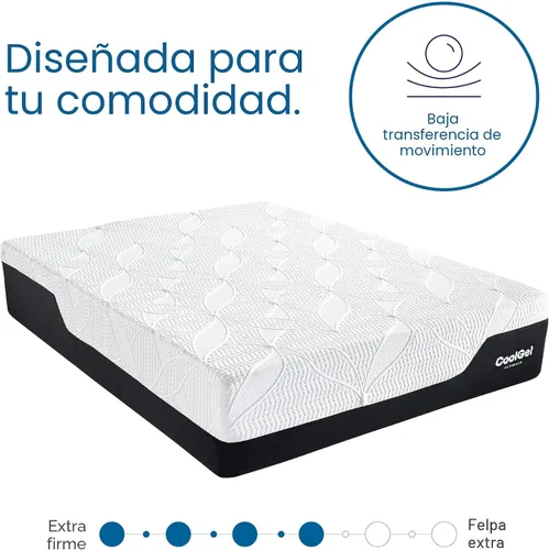 Miniatura 5 de Cool Gel Classic Brands - Colchón de espuma viscoelástica refrescante de 14 pulgadas, con 2 almohadas, certificación CertiPUR-US, en caja