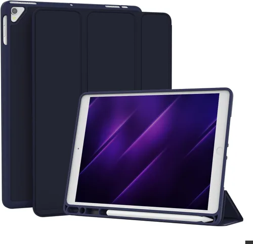 Miniatura 12 de Funda para iPad de 6ª/5ª generación de 9.7 pulgadas (2018/2017), iPad Air 2 y 1 (2014/2013), funda protectora con soporte para lápices, funda