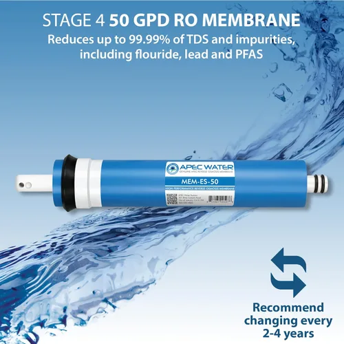 Miniatura 5 de APEC FILTER-MAX-ES50 50 GPD Set completo de filtro de repuesto de alta capacidad para la serie Essence sistema de filtro de agua de ósmosis inversa