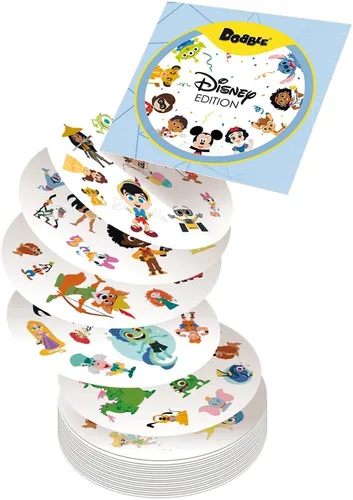 Miniatura 3 de Zygomatic Dobble Disney Edition Juego de cartas de acción para adultos y niños A partir de 6 años 2 a 8 jugadores 15 minutos por juego